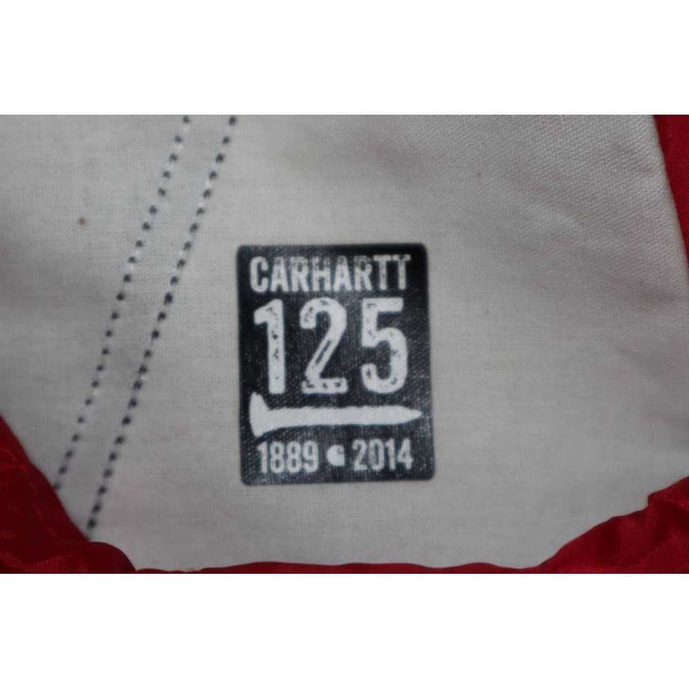 Carhartt Vtg Carhartt Bib Overalls Black Quilt Li… - image 9