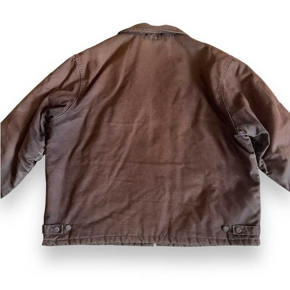 Carhartt × Vintage VTG Tough Duck Washed Lined Sa… - image 5