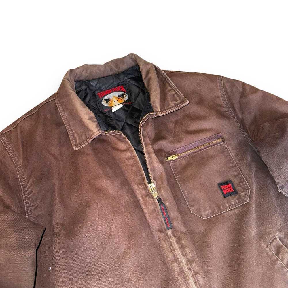 Carhartt × Vintage VTG Tough Duck Washed Lined Sa… - image 6