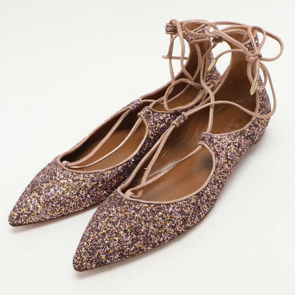 Aquazzura Glitter flats - image 2