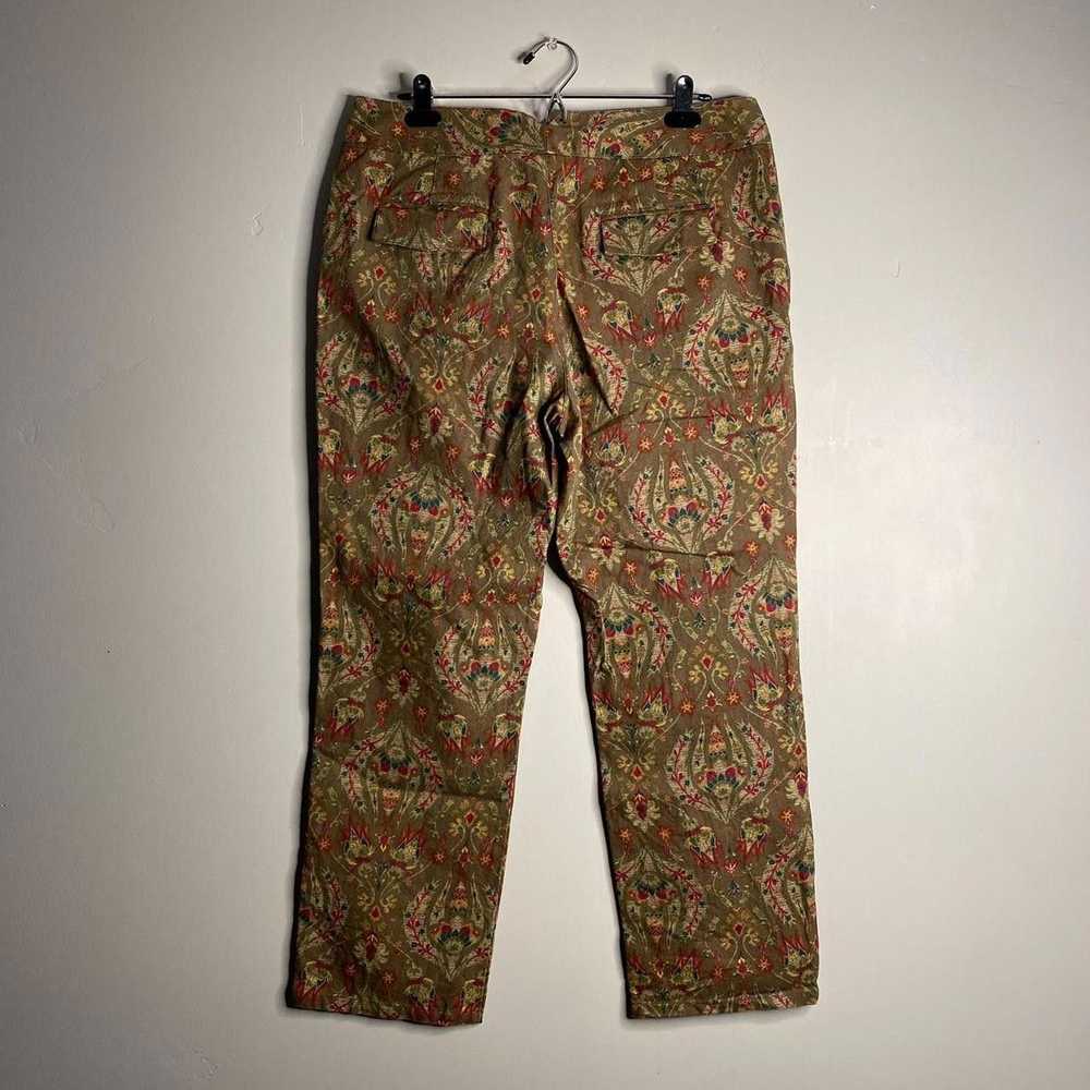 Vintage Y2k Vintage Liz Claiborne Floral Brown Pa… - image 2