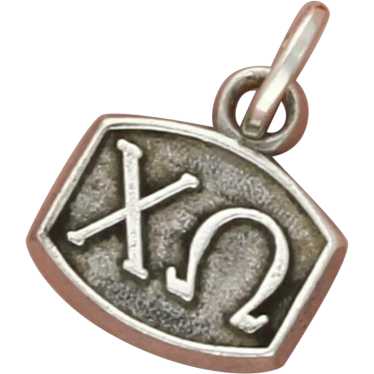 Sterling Silver Vintage Chi Omega Fraternity Charm