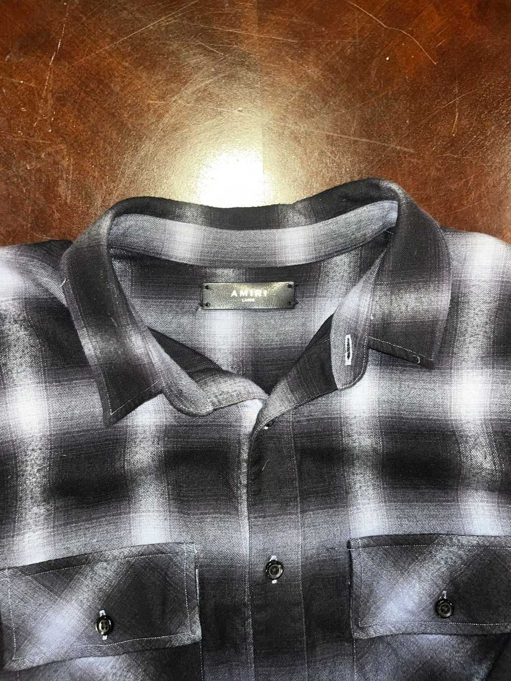 Amiri Amiri Shadow Plaid Button Down - image 2