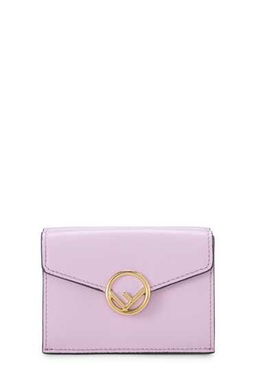 Pink Leather 'F is Fendi' Compact Wallet Send in S