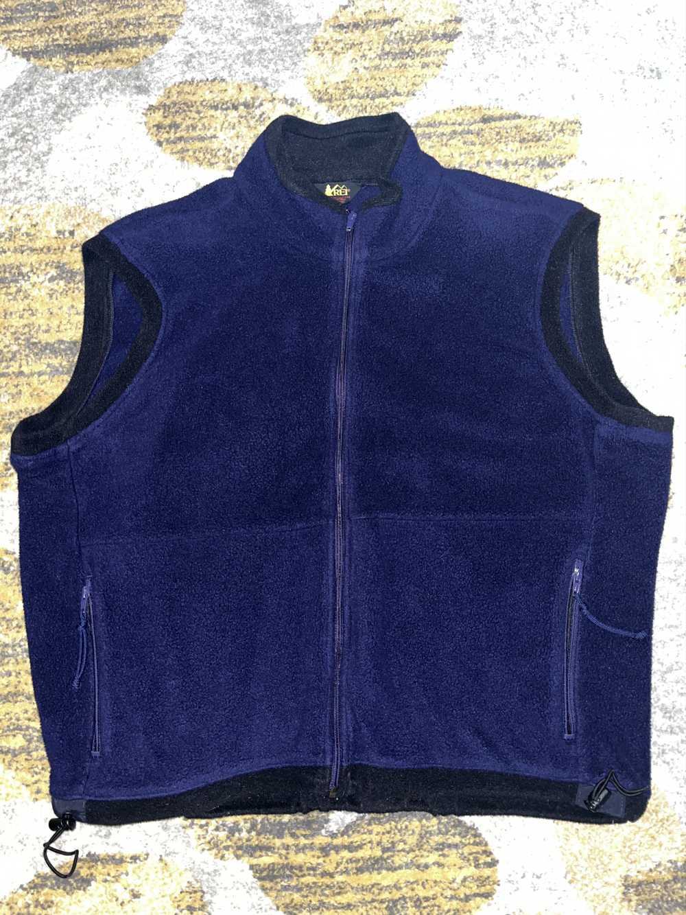 Rei Vintage Blue REI Polartec Fleece Vest - Size … - image 1