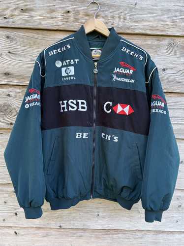 Vintage Jaguar F1 Racing Embroidery Bomber Jacket