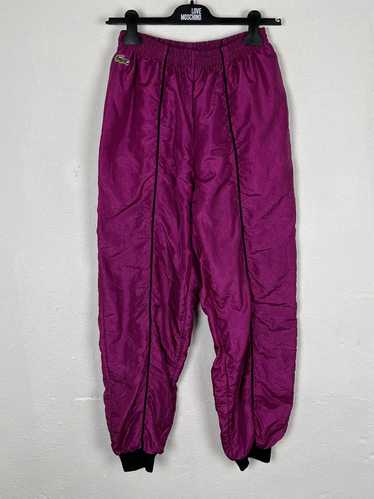 90s Vintage Lacoste Nylon Streetwear Pants In Pink - image 1