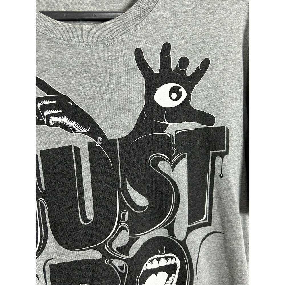 Vintage Nike Crazy Just Do It Logo T-Shirt In Gray - image 4