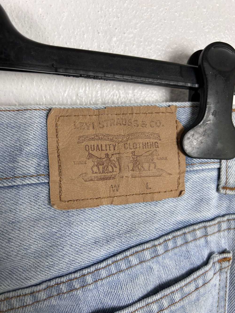 80s Vintage Levi's Orange Tab Light Blue Denim Je… - image 12