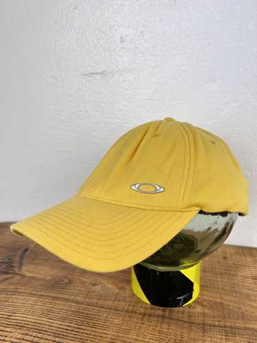 90s Vintage Oakley Software O Logo Cap In Yellow L