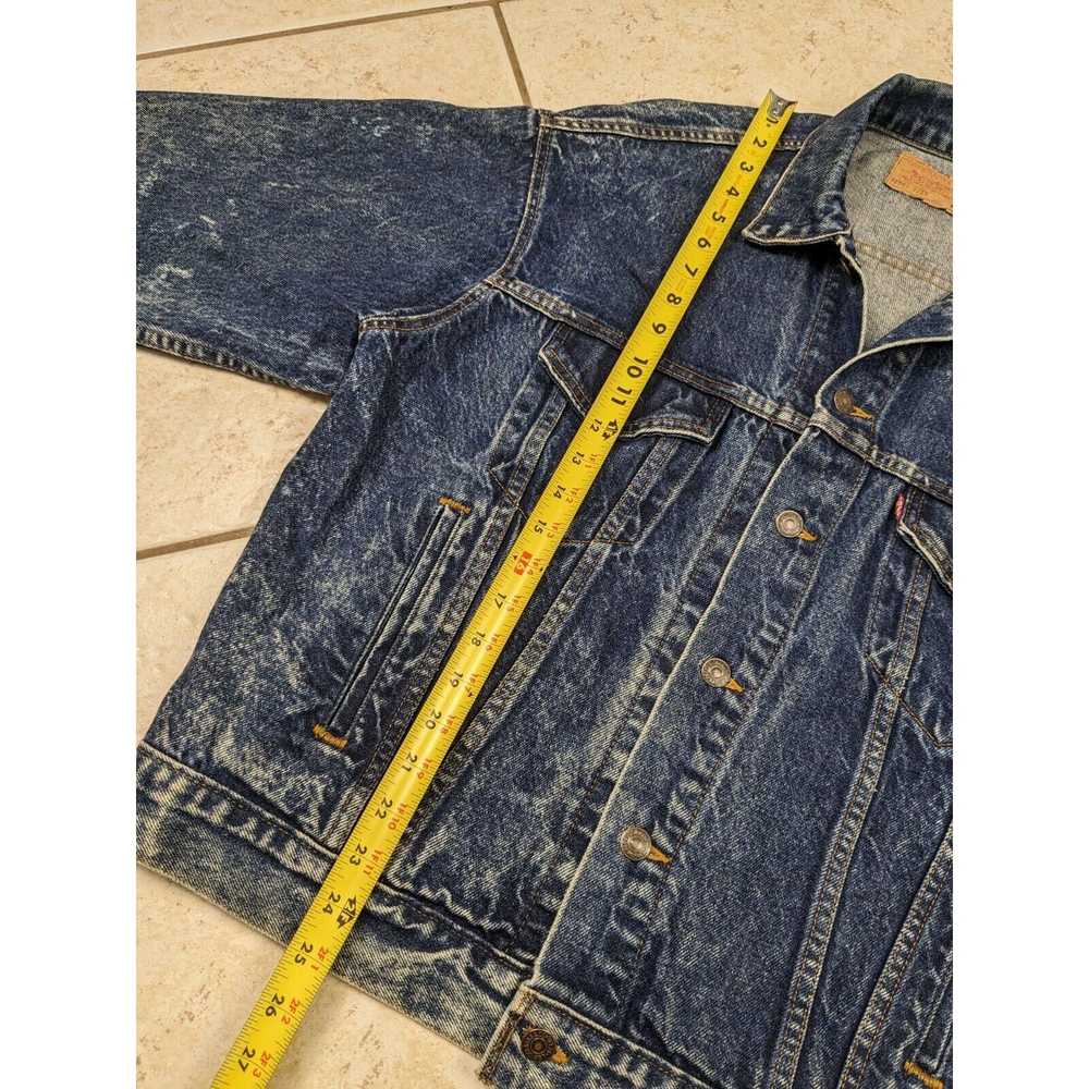 Levi's Vtg Levis Acid Wash Denim Jean Jacket Size… - image 10