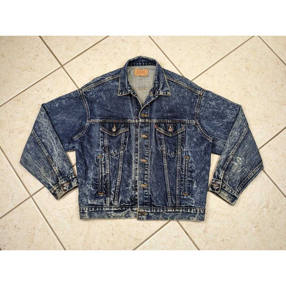 Levi's Vtg Levis Acid Wash Denim Jean Jacket Size… - image 1