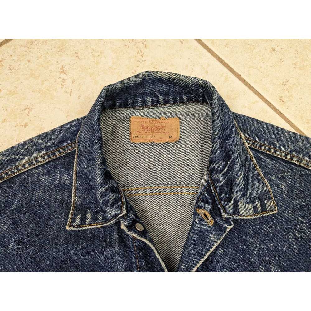 Levi's Vtg Levis Acid Wash Denim Jean Jacket Size… - image 2