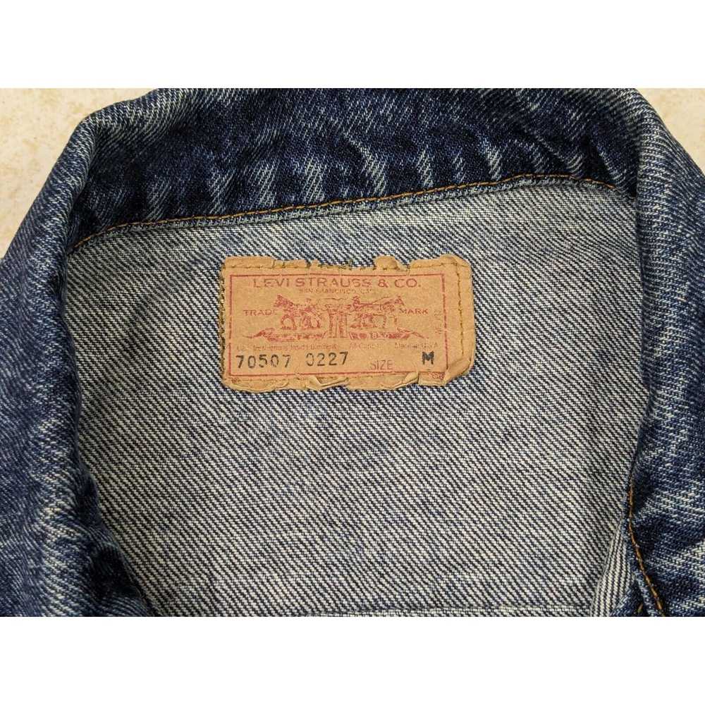 Levi's Vtg Levis Acid Wash Denim Jean Jacket Size… - image 3