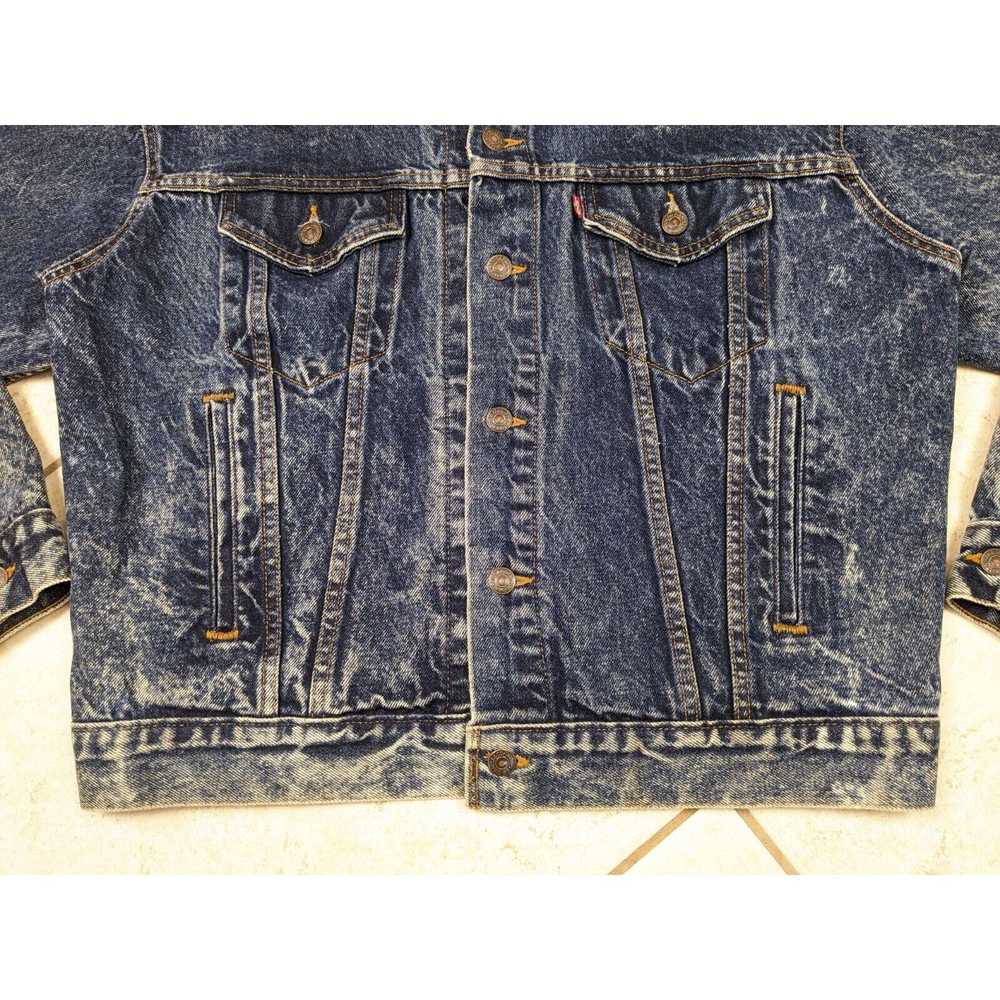 Levi's Vtg Levis Acid Wash Denim Jean Jacket Size… - image 6