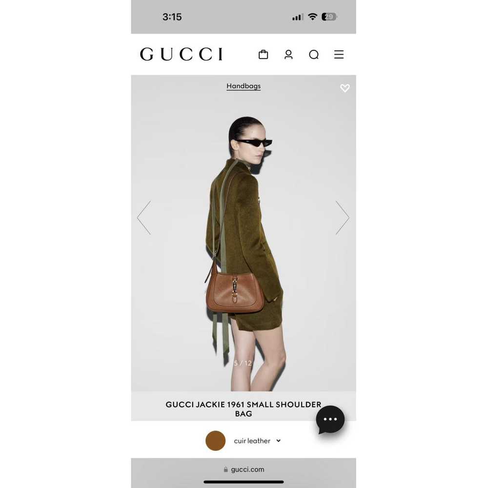 Gucci Jackie 1961 leather handbag - image 7