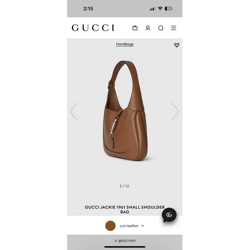 Gucci Jackie 1961 leather handbag - image 9