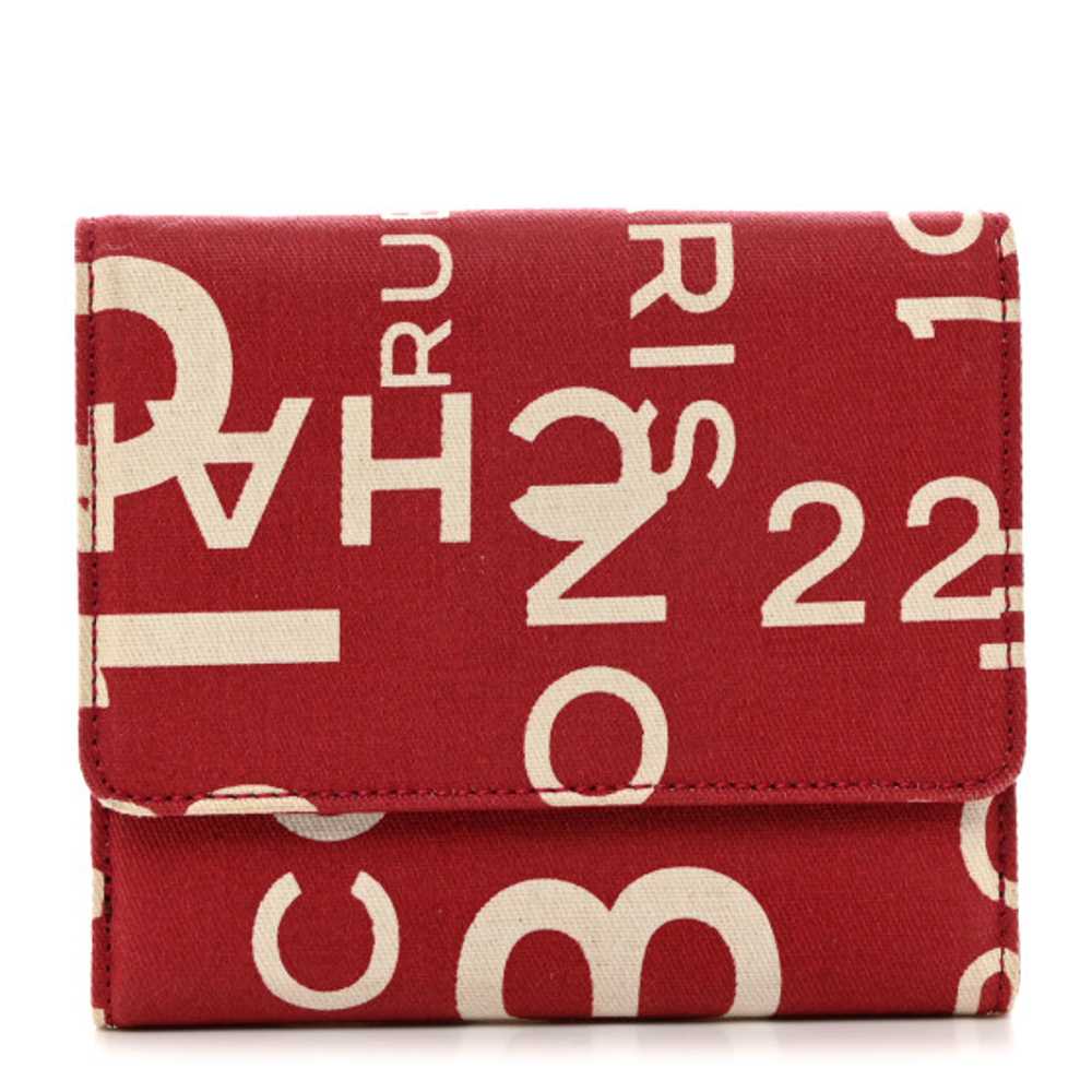 CHANEL Canvas 31 Rue Cambon By The Sea Wallet Red - image 1