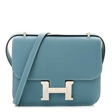 HERMES Epsom Constance 18 New Blue Jean