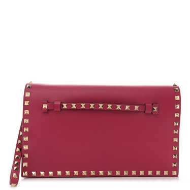 VALENTINO GARAVANI Nappa Rockstud Wristlet Clutch 