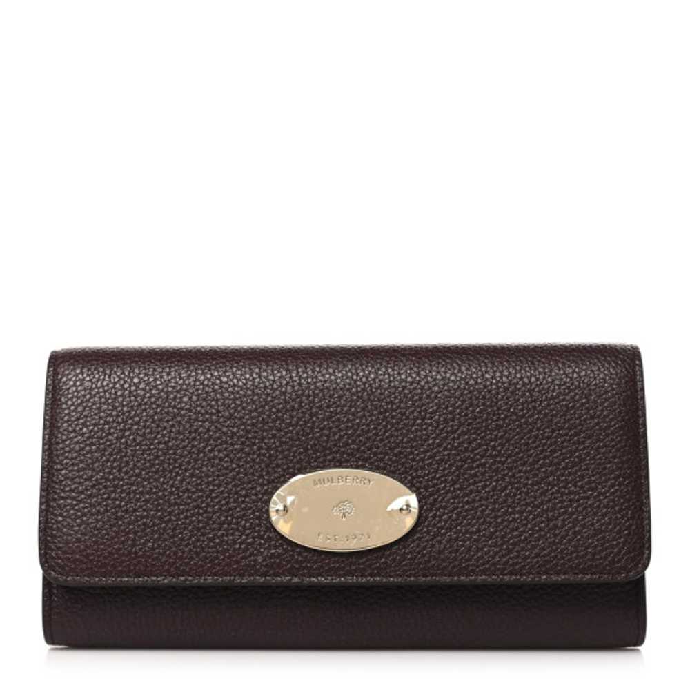 MULBERRY Heavy Grain Calfskin Continental Wallet … - image 1