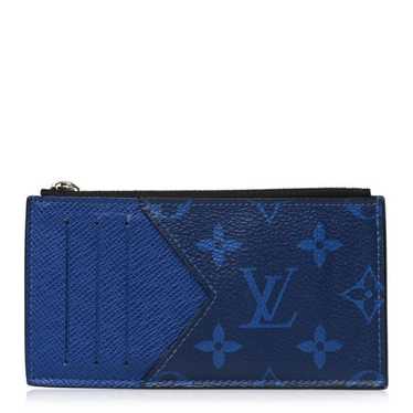 LOUIS VUITTON Monogram Taiga Coin Card Holder Cob… - image 1