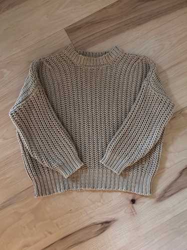 Outlets Babaa Jumper No18 Neutral Cream Cotton Knit Jumper Sweater