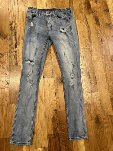 Ksubi Ksubi Distressed Blue Denim Jeans Size 31