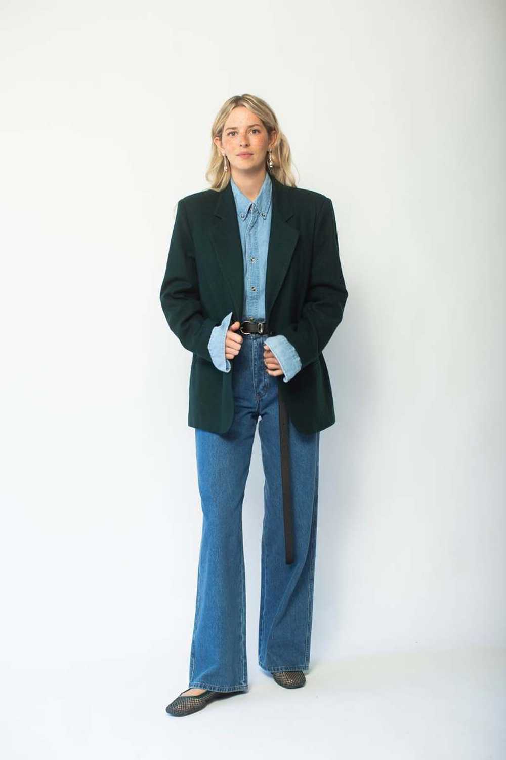 Vintage Forrest Green Blazer - Forrest Green - image 4