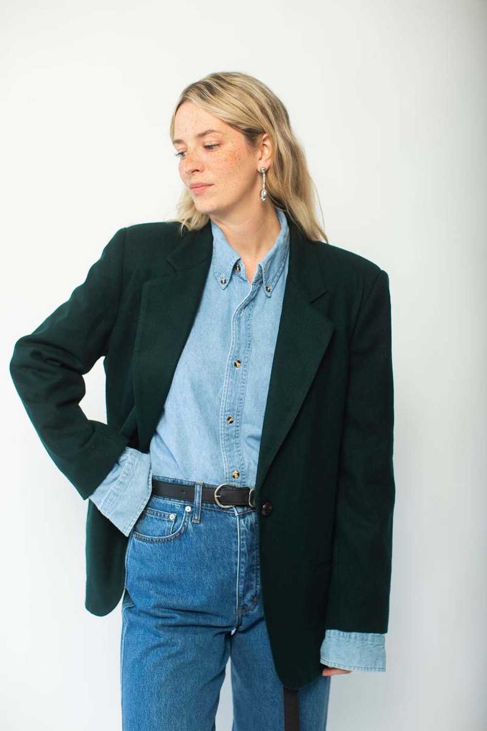 Vintage Forrest Green Blazer - Forrest Green - image 5