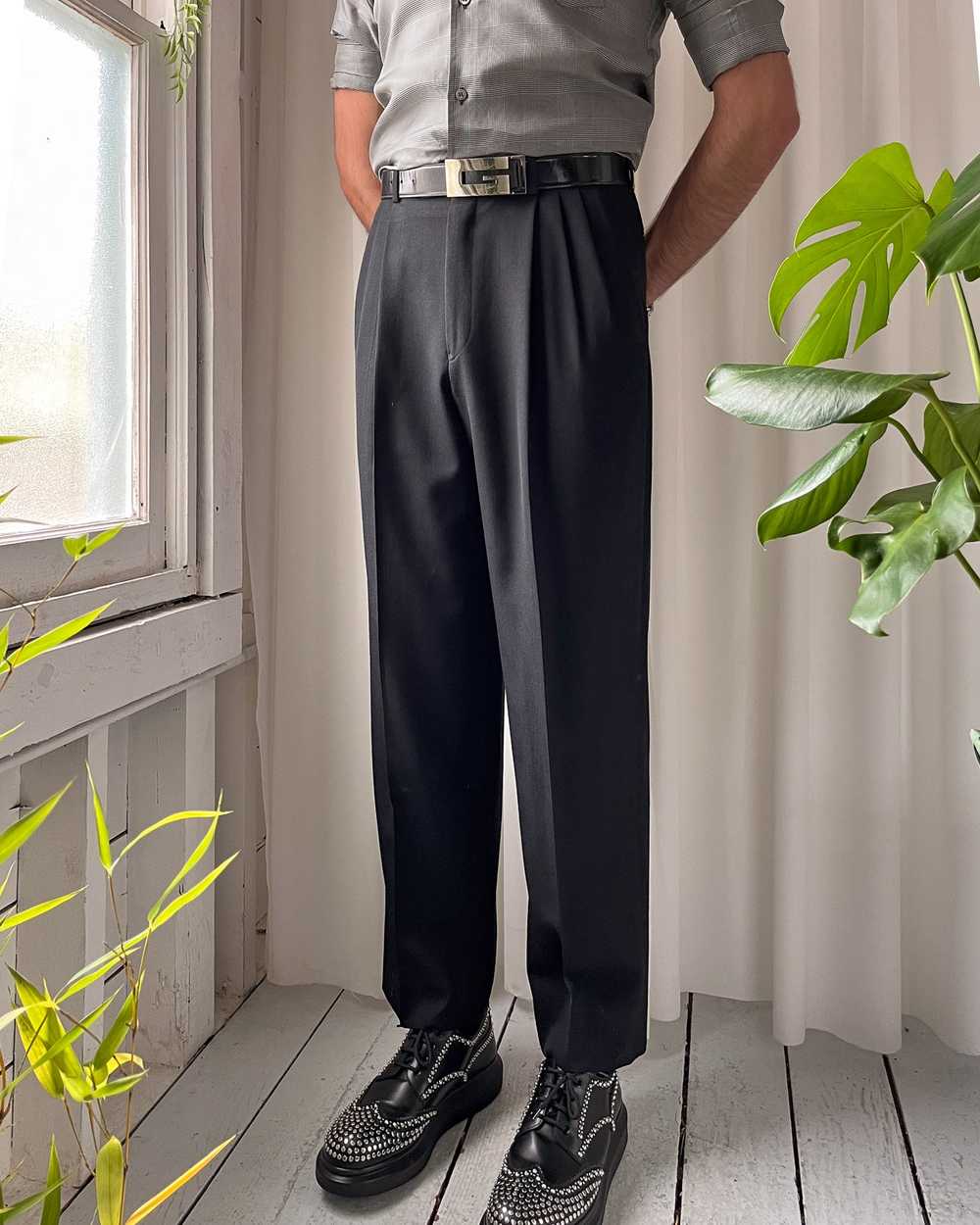 90s Givenchy Black Trousers | 34 - image 3