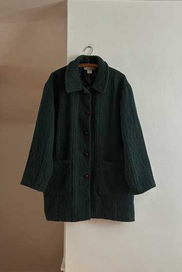 1990's IRISH WOOL CABLE KNIT COAT