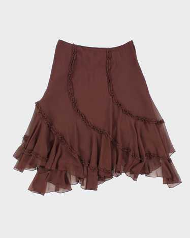 Y2k 00s Le Chateau Brown Skirt - XL