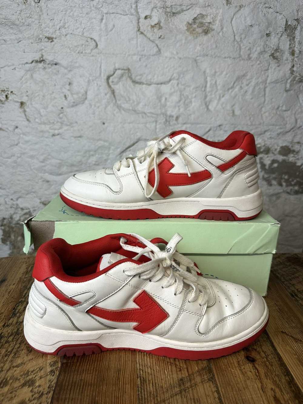 Off-White Off White Out of Office Red White Sneak… - image 2