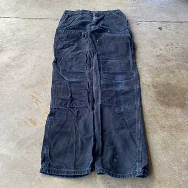 Vintage VINTAGE BLACK CARHARTT DOUBLE KNEE PANTS … - image 1