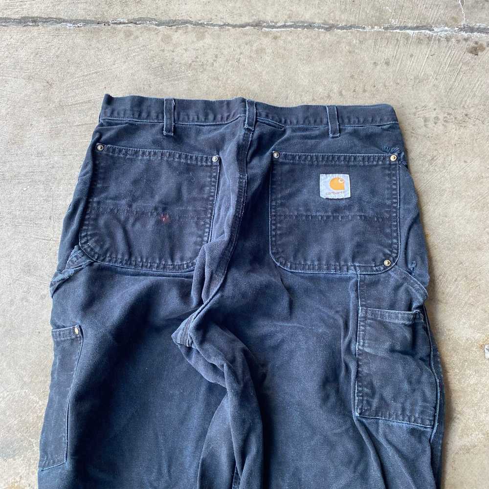 Vintage VINTAGE BLACK CARHARTT DOUBLE KNEE PANTS … - image 2