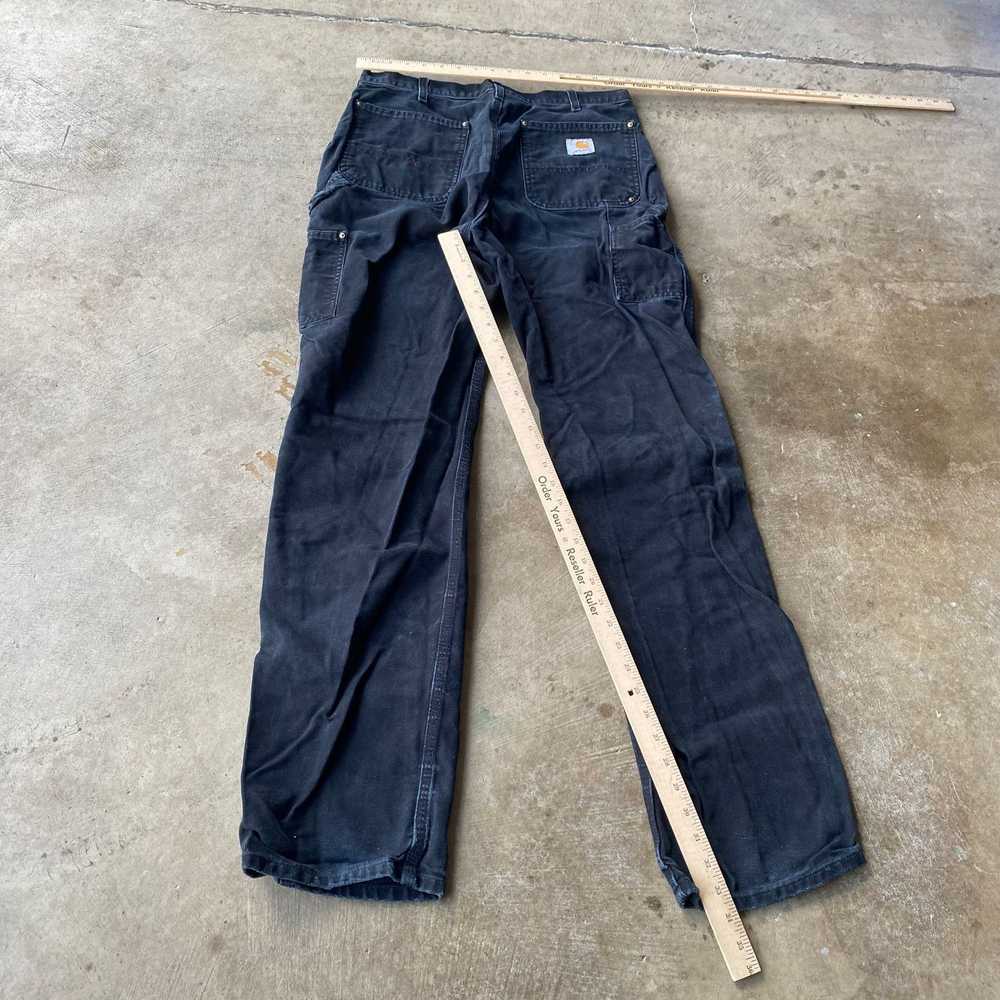 Vintage VINTAGE BLACK CARHARTT DOUBLE KNEE PANTS … - image 5