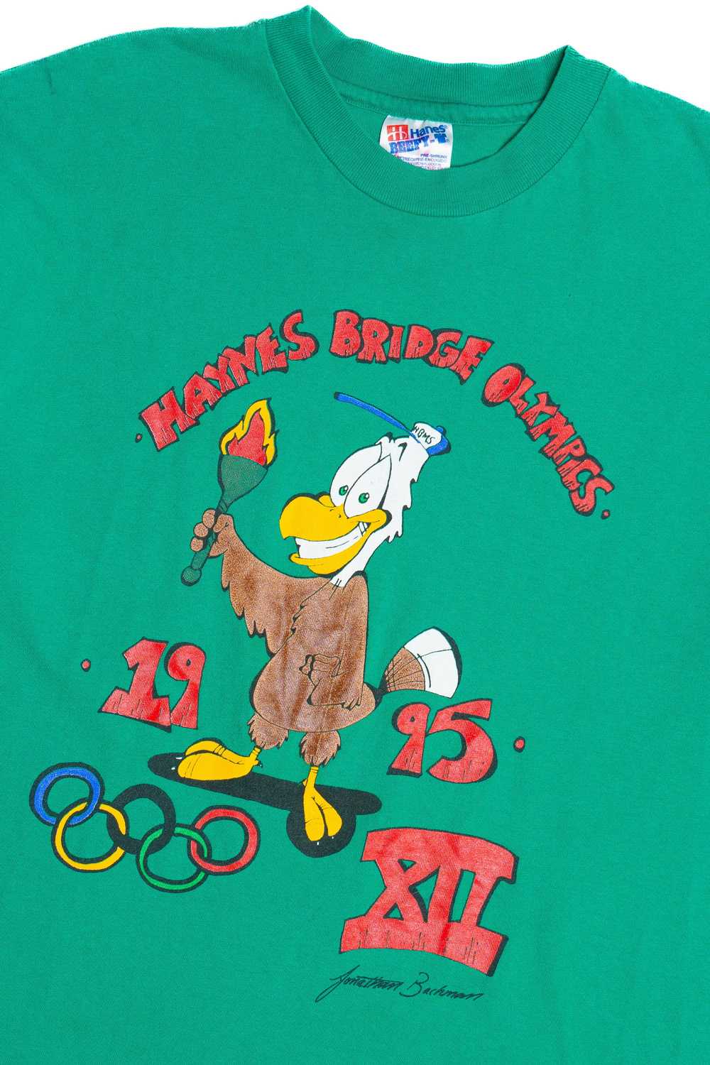 Vintage 1995 "Haynes Bridge Olympics" T-Shirt (19… - image 2