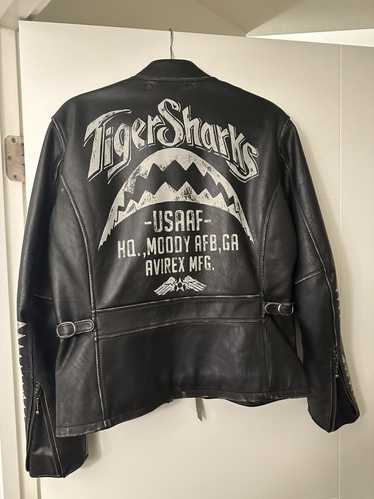 Avirex × Vintage Avirex Riders Tiger Sharks Leathe