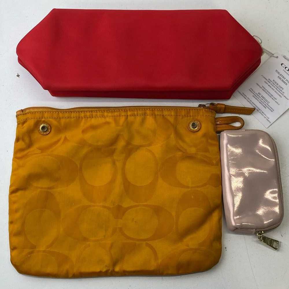 Coach Assorted Lot of 3 Nylon Pouches Clutch Bags - image 5