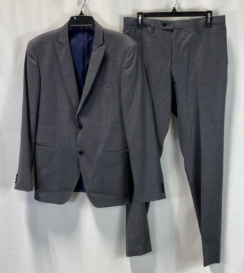 NWT John Varvatos Mens Gray Virgin Wool 2-Piece S… - image 1