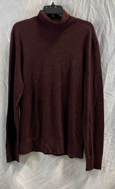 NWT AllSaints Mens Garnet Red Mouline Wool Knit Pu