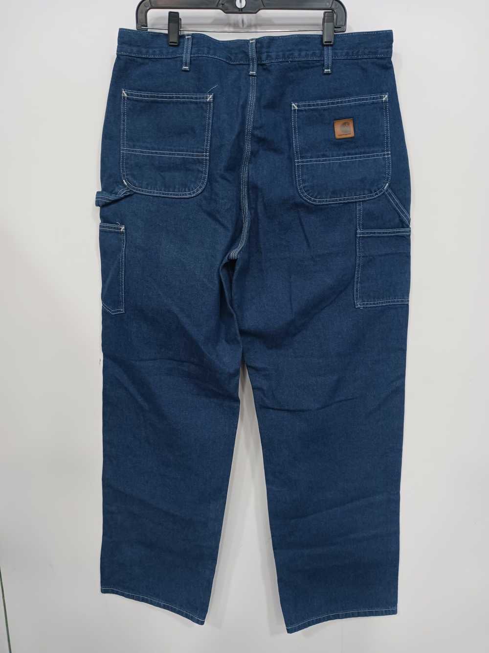 Carhartt Men's Carpenter Blue Jeans Size 38X34 - image 3