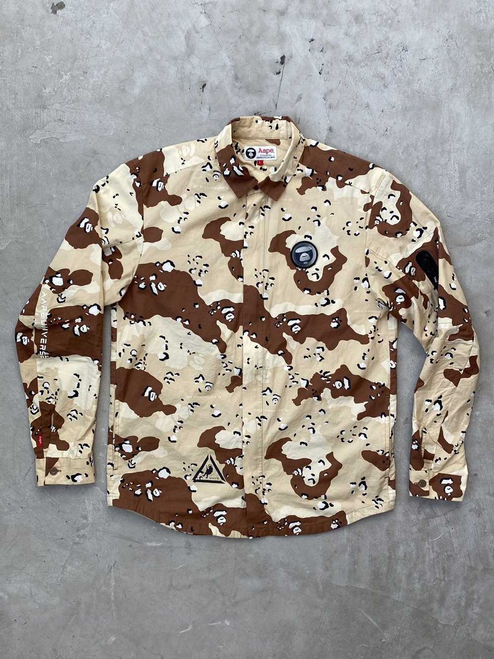 Aape Bape Camo Zip-Up Shirt - image 1