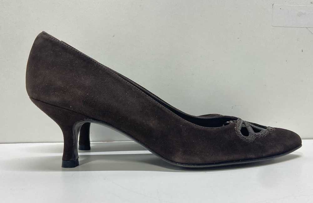 Stuart Weitzman Brown Mary Jane Heels Size 7 - image 3