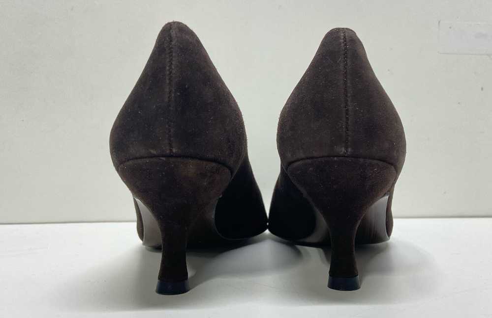 Stuart Weitzman Brown Mary Jane Heels Size 7 - image 4