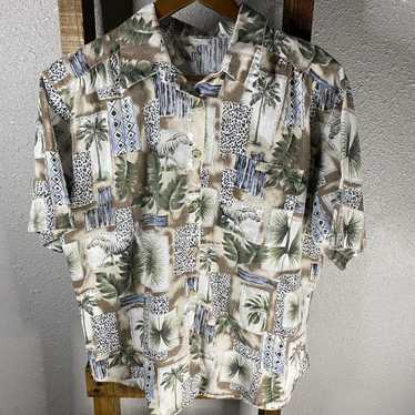 Hawaiian Shirt × Vintage Vintage Zebra Safari Hawa