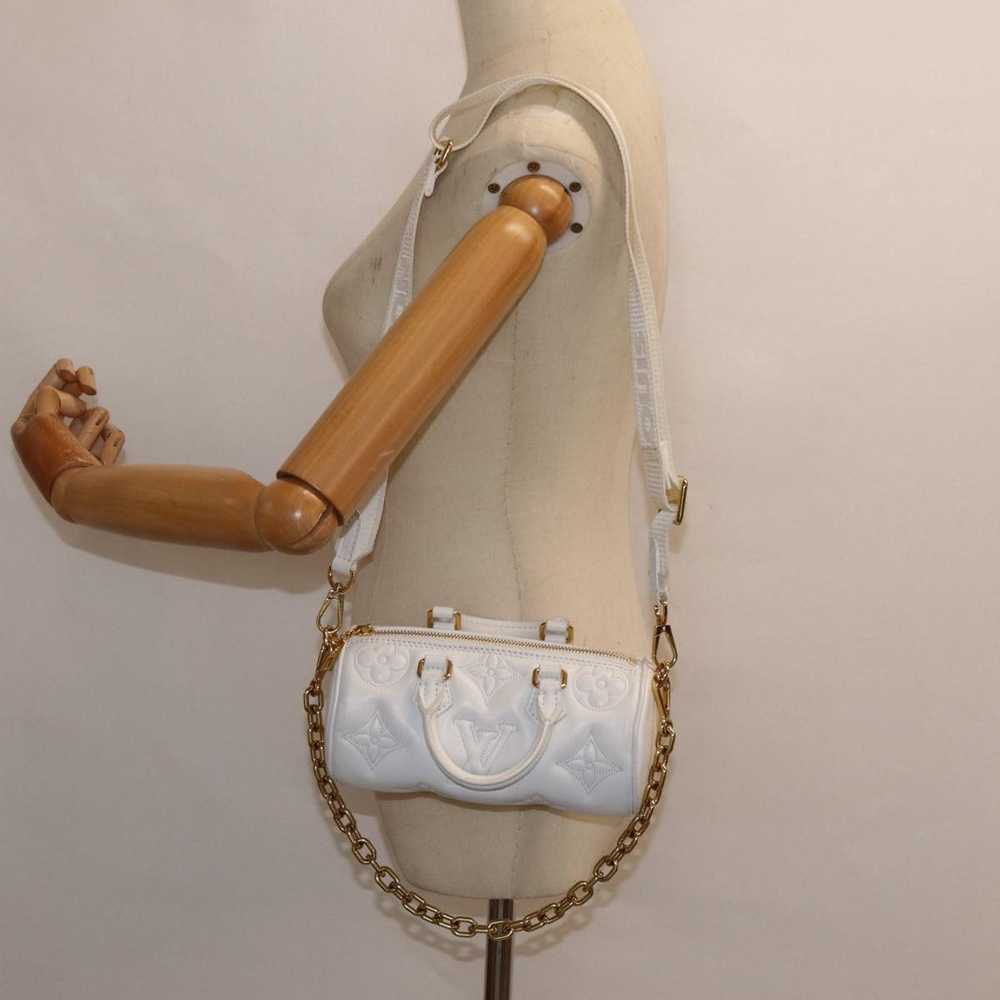 Louis Vuitton Papillon White Leather Handbag (Pre… - image 10