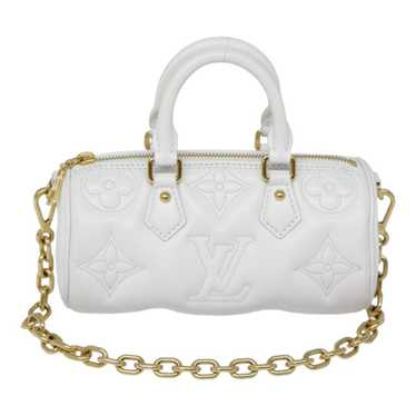 Louis Vuitton Papillon White Leather Handbag (Pre… - image 1