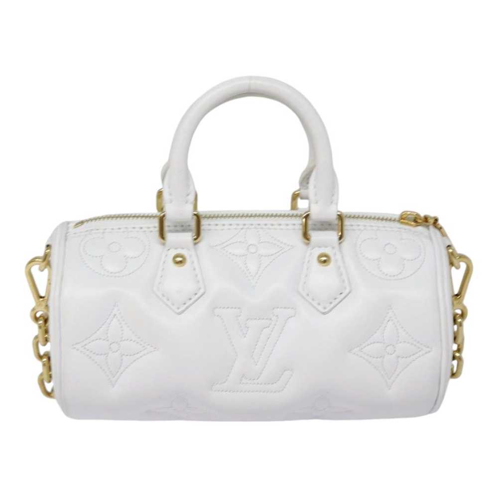 Louis Vuitton Papillon White Leather Handbag (Pre… - image 2